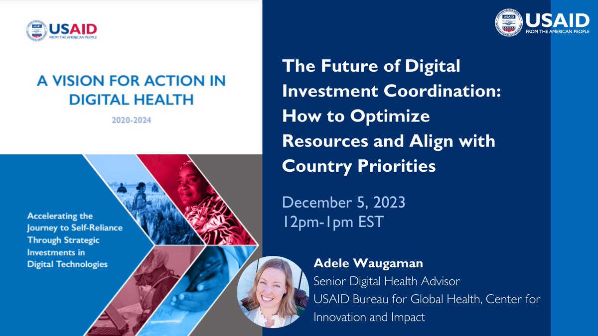 Our inaugural #digitalhealth guidance, the Digital Health Vision, is now in its 4th year of supporting USAID projects & partnerships. Hear insights from & debate the future of digital investment coordination at #GDHF2023: gdhf.conference.tc/t/2023/events/…
