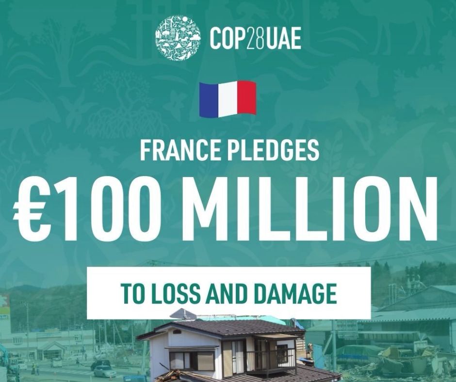 #COP28 | Remembering late Professor Saleemul Huq of 🇧🇩, 🇫🇷 pledges €100M to #LossAndDamage Fund, est. during COP27. 

🏆Tribute to Pr. Huq, Climate Champion and pioneer. 
#lossanddamage #climateadaptation #climateresilience #climatechange