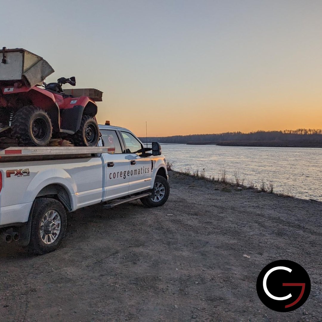 Chasing sunrise horizons in Fort McMurray, Alberta. 🌅 #FortMcMurrayViews #SunriseSerenity #coregeomatics #surveying #landsurveying