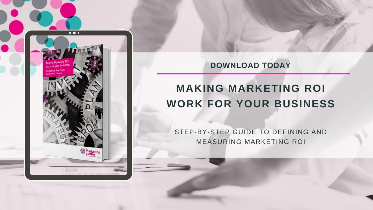 Need help with overcoming the challenges of measuring marketing ROI? <a href="/MarketingCentr/">The Marketing Centre</a>'s guide has some top tips on how to measure marketing #ROI: bit.ly/3smWCGV
#themarketingcentre #marketingROI