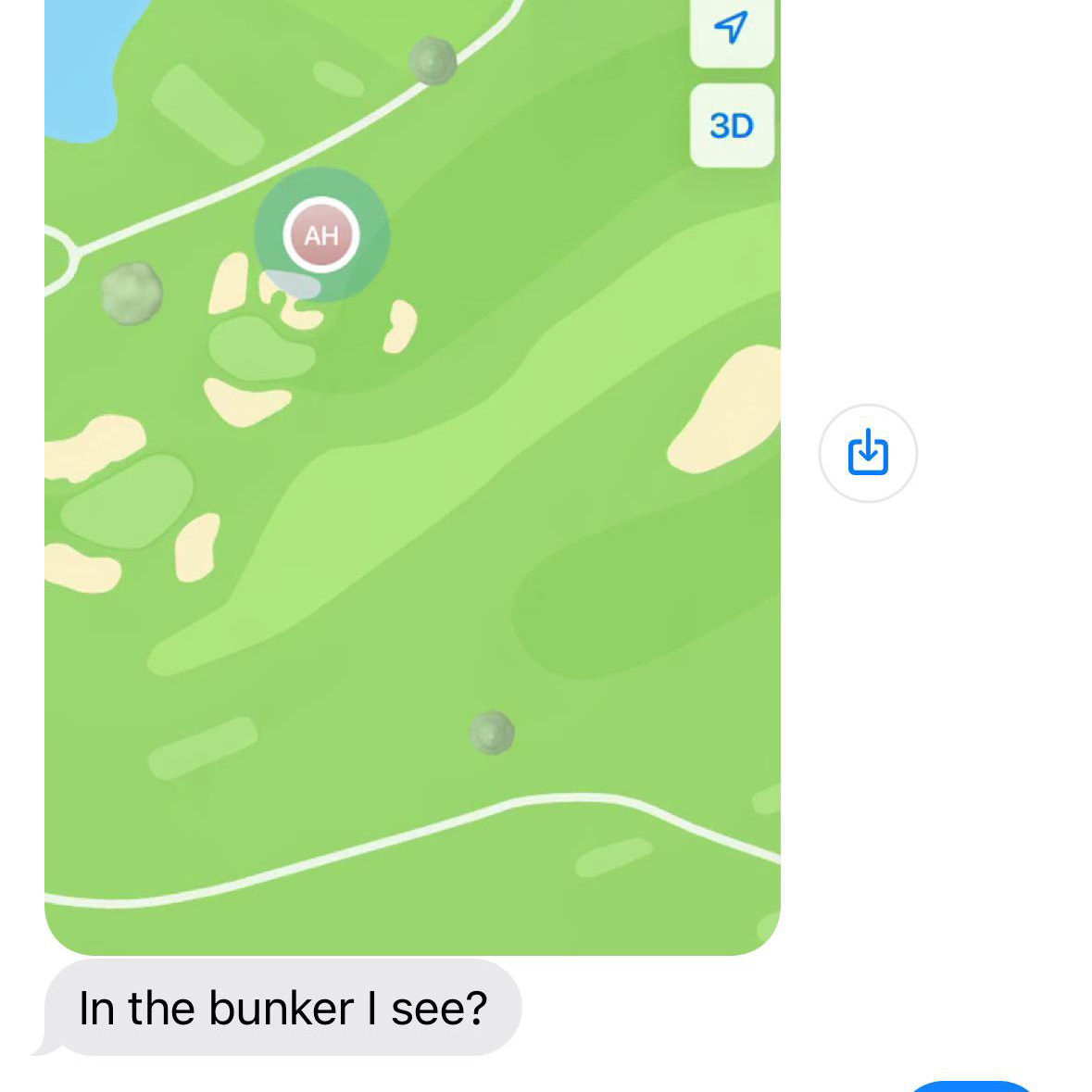 Wife tracks husband’s location while he's playing golf, roasts him alive when she sees he’s in a bunker. glfdig.st/ol3350Qfaut
