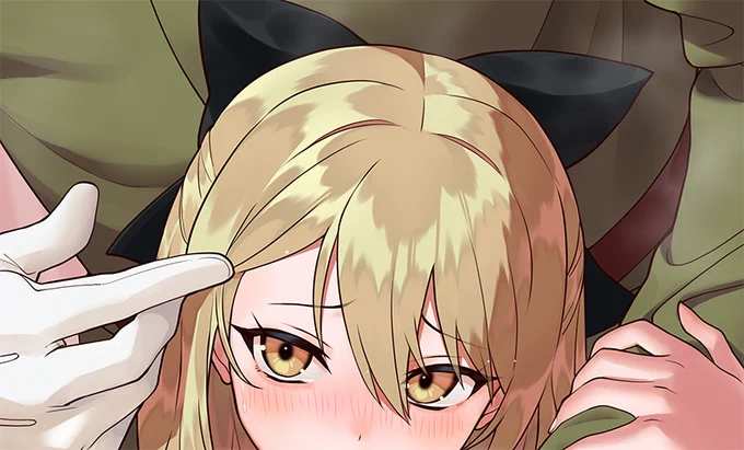 依頼で描いて頂いた絵、手が滑ってNSFWにしてしまったので全容は出せないのですが指先の描写が天才なので見て…