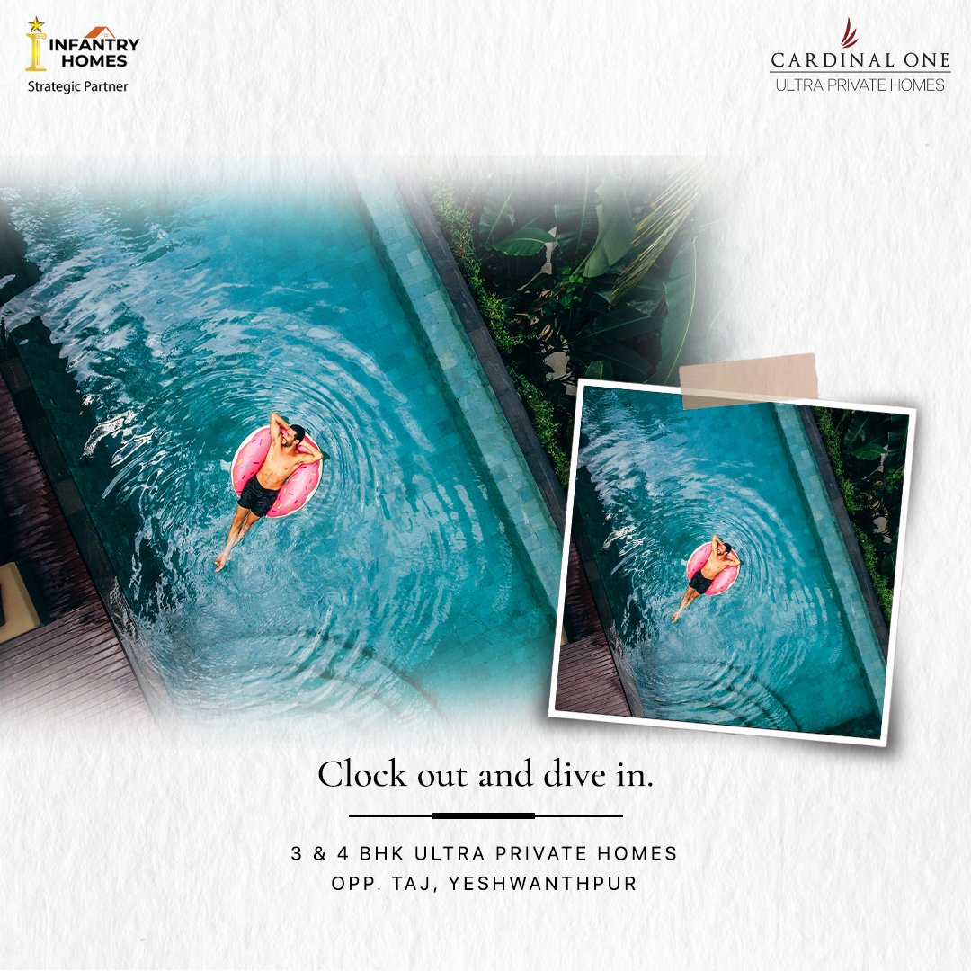 CardinalOneBLR's tweet photo. Dive in and let the worries float away. From sunrise laps to sunset lounging, our pool is your canvas for a day well spent.
#CardinalOne #ElevatedLiving #UltraPrivateHomes #ModernLiving #Luxury #RealEstate #Bengaluru https://t.co/Kfy2i3eKn2