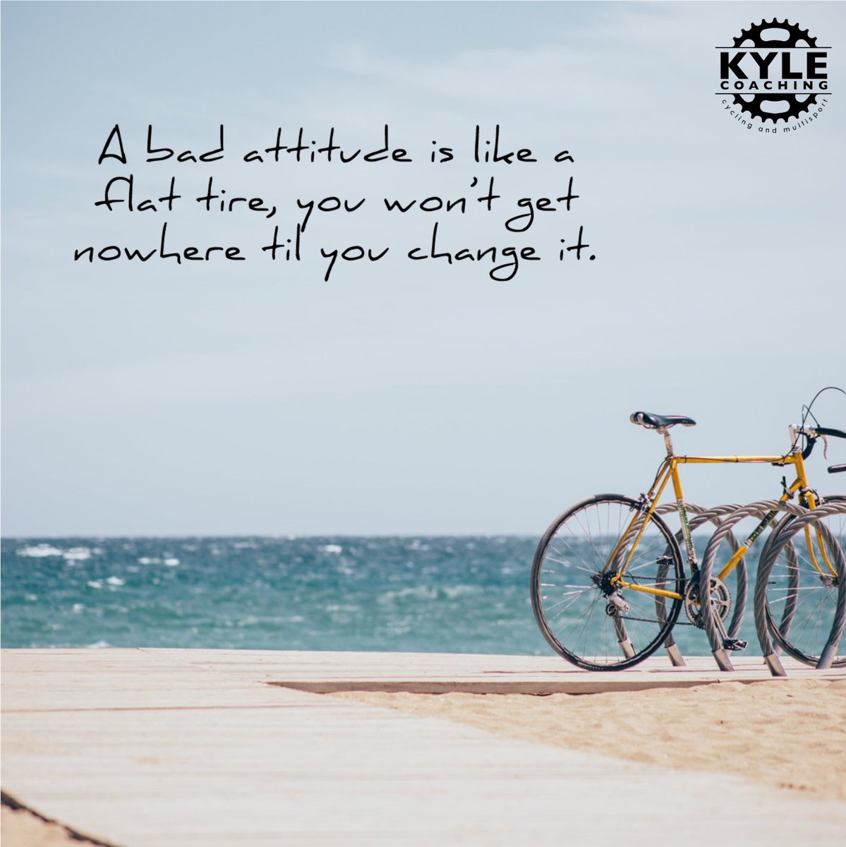 kylecoaching's tweet image. Just like a smooth ride depends on a good set of tires, our journey through life relies heavily on our attitude. 🌟 

A flat tire doesn&apos;t mean the end of your ride; it&apos;s just a small pit stop. Similarly, a setback in life is not a full stop, but a chance to grow and learn.