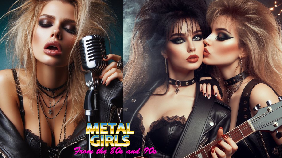 apcgraficos's tweet photo. 80s &amp; 90s Metal girls photo collection. https://t.co/gEm1CyB77U 
#metal #MetalHead #heavy #HEAVYMETAL #80s #80swoman #80sMusic #90swoman #90sMusic #90s #AIArtCommuity #AIgirl #AIArtwork #sexy #hot #AIphotograpy #photograghy https://t.co/84kzjYRC61
