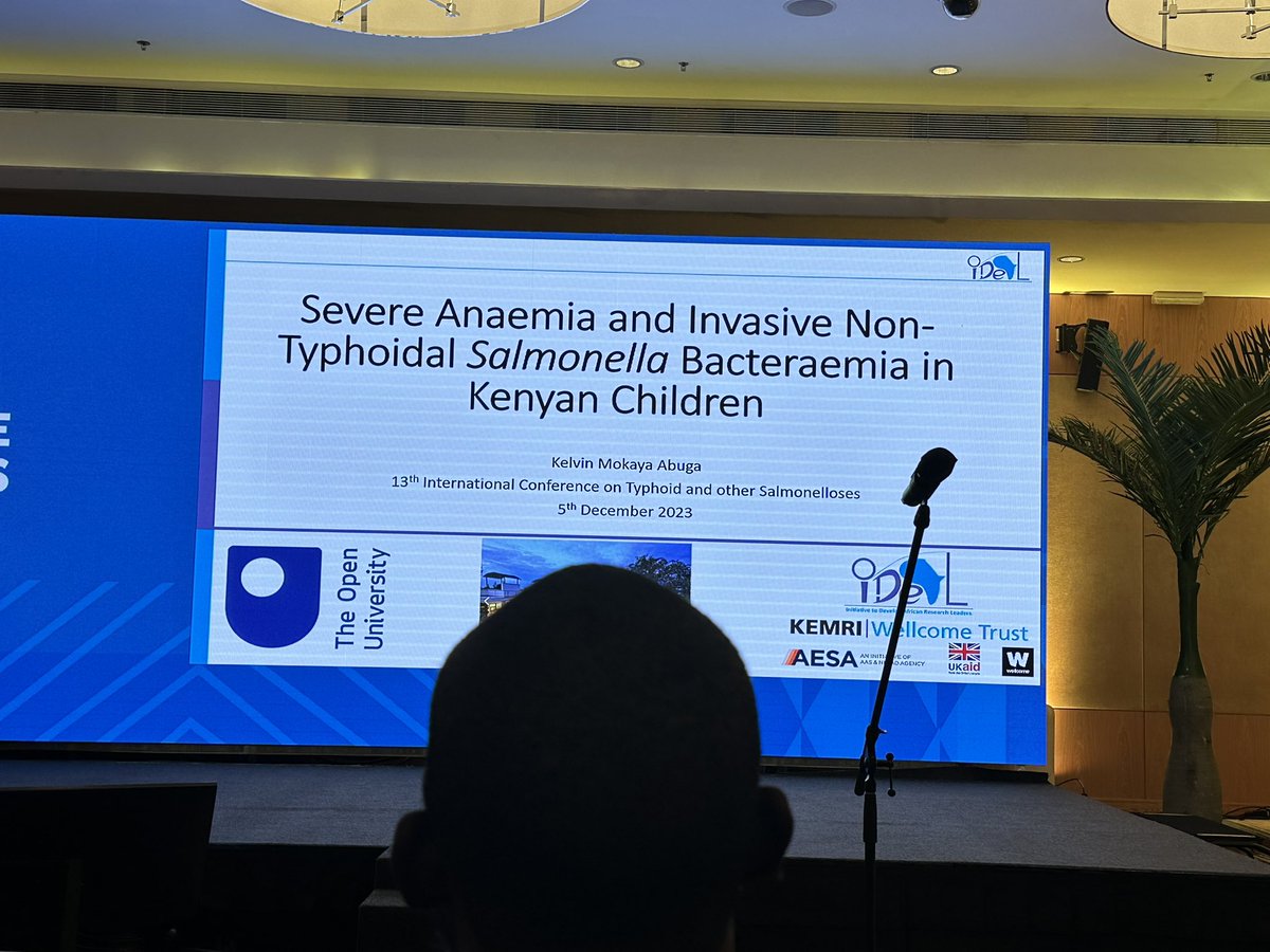 @kelvinabuga from @KEMRI_Kenya giving a presentation on iNTS in Kenyan Children 

#Typhoid2023 
#TakeOnTyphoid

@KEMRI_Kenya 
@sabinvaccine 
@PreventTyphoid