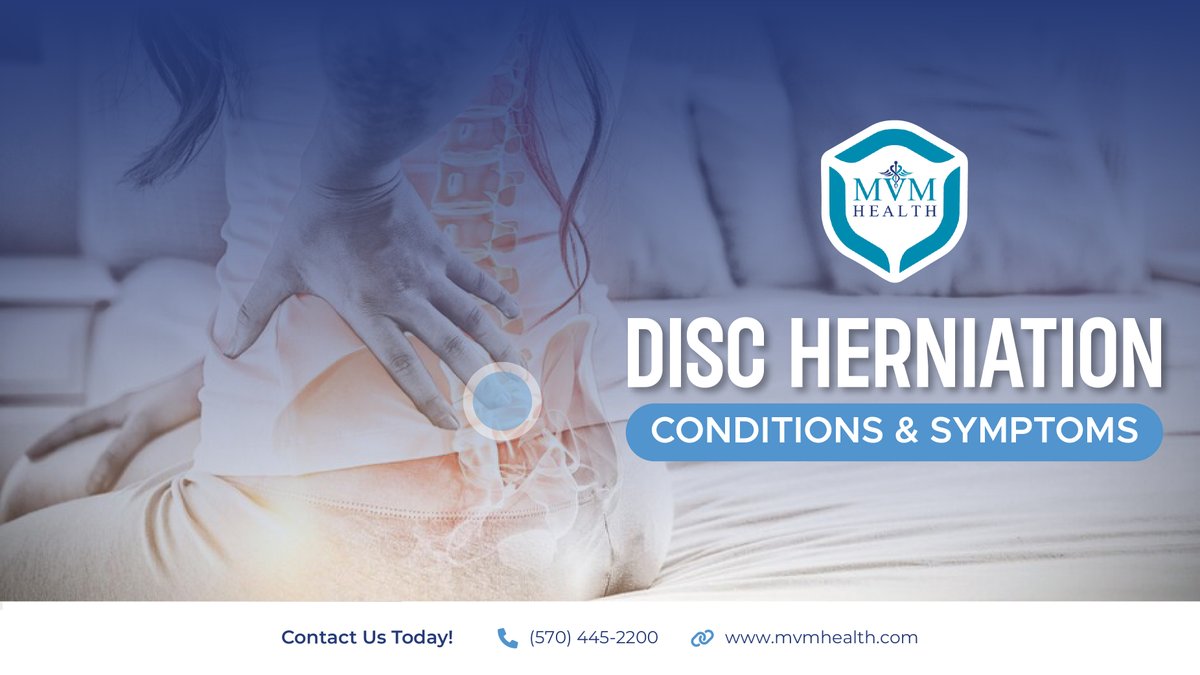 🌟 Unlock spine secrets! 🤔 Disc's breach = pain/weakness. 💡 MVM Health's Harvard experts offer personalized plans—meds to surgery. 🏥💙 To know more, explore mvmhealth.com or call 570 445 2200. Start your spine health journey! 🚀👩‍⚕️👨‍⚕️ #SpineHealth #MVMHealth