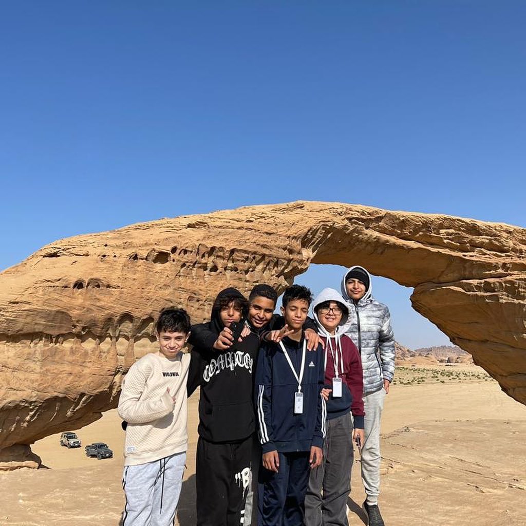 MGIS_KSA's tweet photo. Setting out on an unforgettable 'Week Without Walls' journey from Riyadh to Al Ula, where history and adventure converge. Exploring the timeless beauty of Al Ula's landmarks with our amazing students!🇸🇦😍

#Riyadh #RiyadhSchools #RiyadhEducation #MGIS https://t.co/Awlh8uGga0