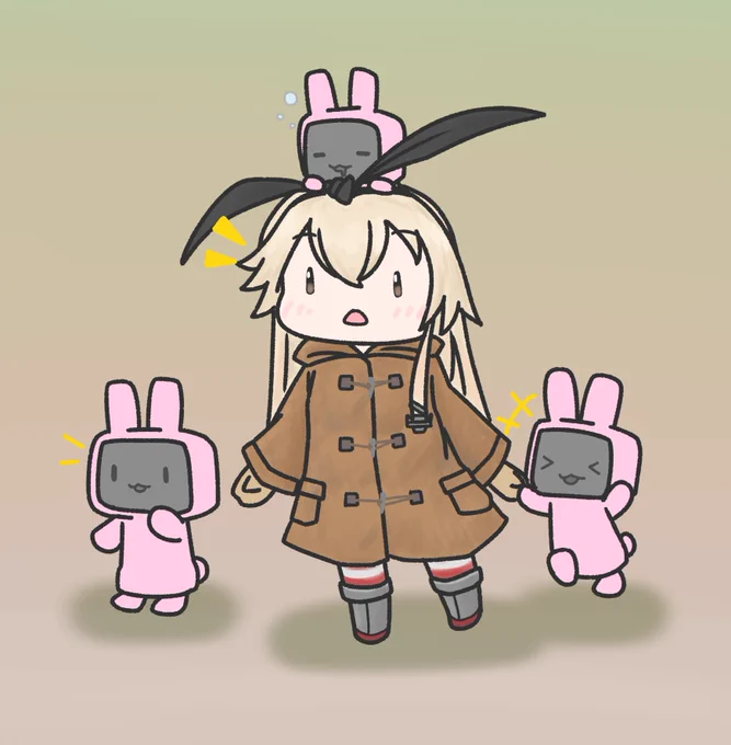 あったか島風と一緒がうれしい連装砲ちゃん 