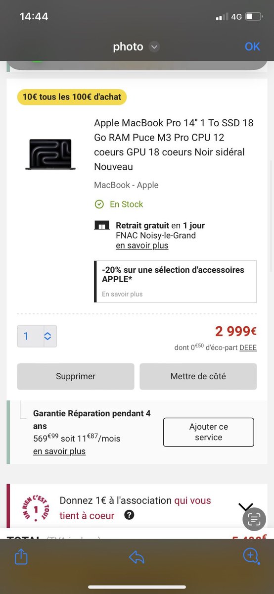 flapouss's tweet photo. @fnac @FnacVousAide  mon compte fidélité qui n’a pas été crédité pour l’offre blackfriday car il manque un code promo, aucune mention sur la page, acheté avec mon compte fidélité donc simple de faire le rapprochement …  @60millions https://t.co/kZ3VWZOccy