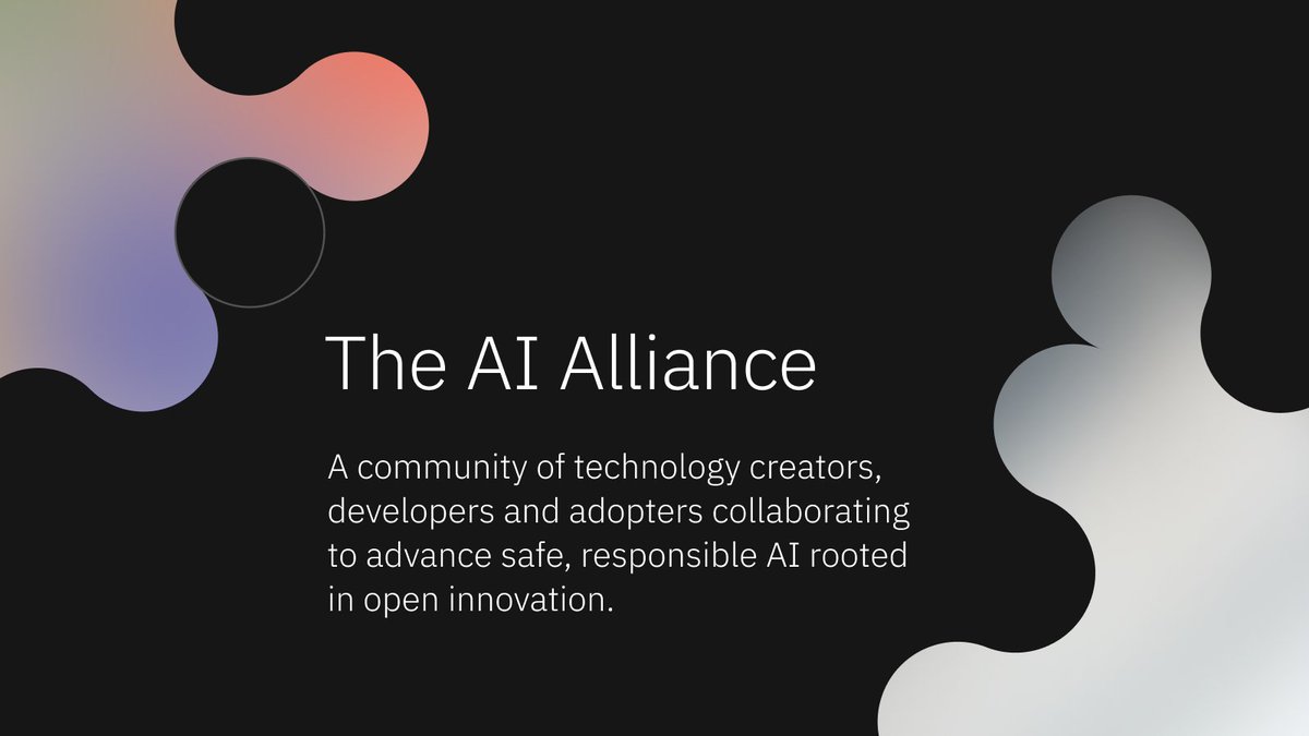 As a founding member of the AI Alliance, we're extending a call to action for the #tech community: 

Let us pave the way for a future where the transformative power of #AI is harnessed responsibly, ethically, and with boundless possibilities. 

Read more: red.ht/3Ncc8MQ