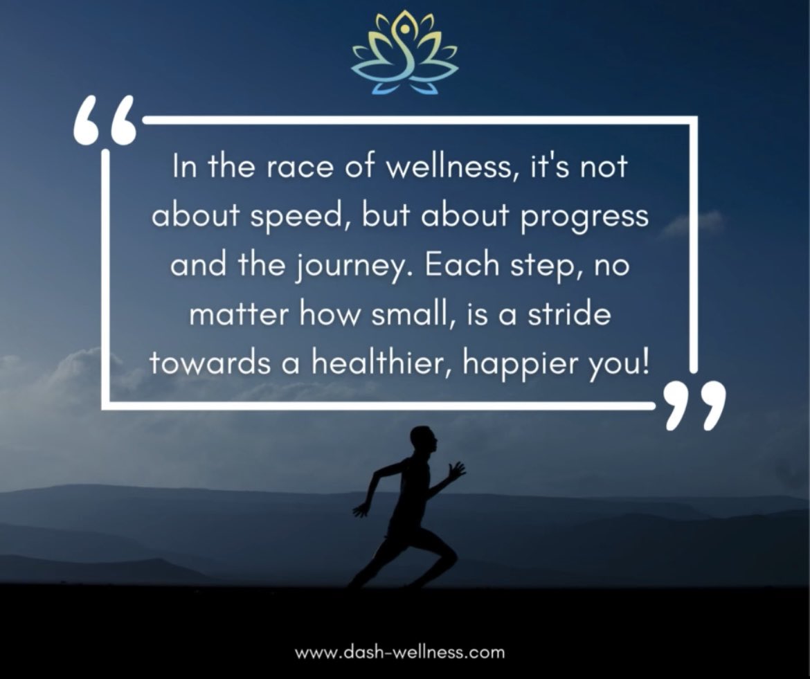 Journey to Wellness with Dash Wellness 🌿 

Each step counts in your wellness journey, not the speed. Celebrate every stride towards a healthier, happier you. 

With Dash Wellness, progress is the true victory. #journeytowellness #everystepcounts #dashwellness