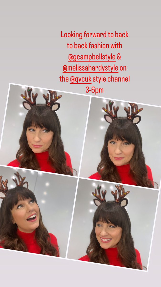 Feeling festive in this gorgeous Denim &amp; Co jumper 🦌

If you fancy joining me <a href="/qvcuk/">QVC UK</a> today I’ll be on the style channel from 3-6pm 🦌

3pm Centigrade &amp; 4pm Denim &amp; Co with <a href="/gcampbellstyle/">Glen Campbell</a> then 5pm @riekeruk with @melissahardystyle 
#weareqvc