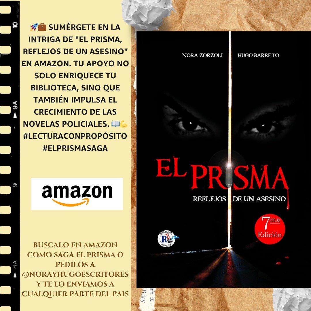 🕵️‍♂️📚 Descubre el intrigante mundo de "El Prisma, Reflejos de un Asesino" en Amazon amzn.to/3Hrx548 y forma parte del movimiento que impulsa las novelas policiales hacia nuevos horizontes. 🌅🔐 #MovimientoLiterario #ElPrismaIntriga #BooksWorthReading #BookTwitter #Kindle