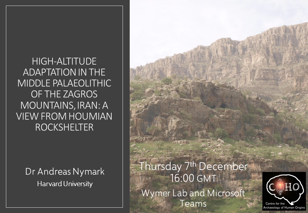 CAHO_uk's tweet image. Join us on Thursday at 16:00 GMT for our next CAHO Seminar talk. We will be joined by Dr Andreas Nymark (Harvard University). See poster below for details.  Anyone can join us virtually via: shorturl.at/BMPV4

#CAHO #Palaeolithic
