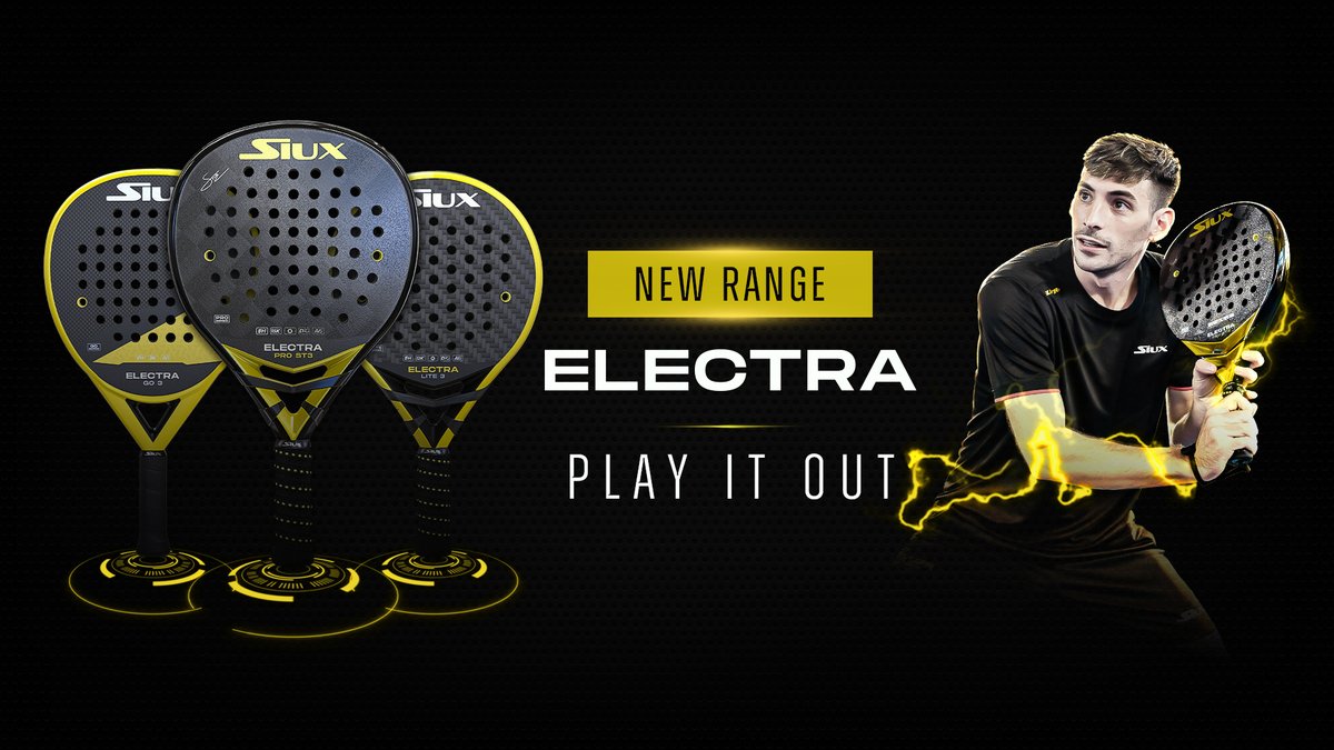 Siuxpadel_es's tweet photo. ⚡ Nueva gama Electra & @FrancoStupaczuk⚡
🎯 Haz golpes imposibles ¡Juégatela! 😏
⚡Electra Pro ST3 ⚡Electra Lite 3 ⚡Electra Go 3
#Siux #PlayItOut #TeamSiux #Padel https://t.co/pVTKRE4NXp