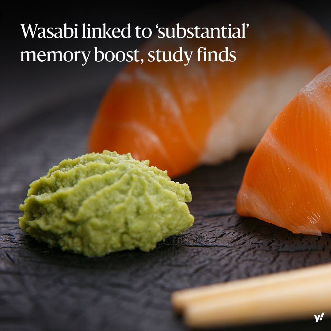 Researchers in Japan found that wasabi, the spicy green condiment traditionally used on sushi, can improve both short and long term memory. yhoo.it/3GuHRVS