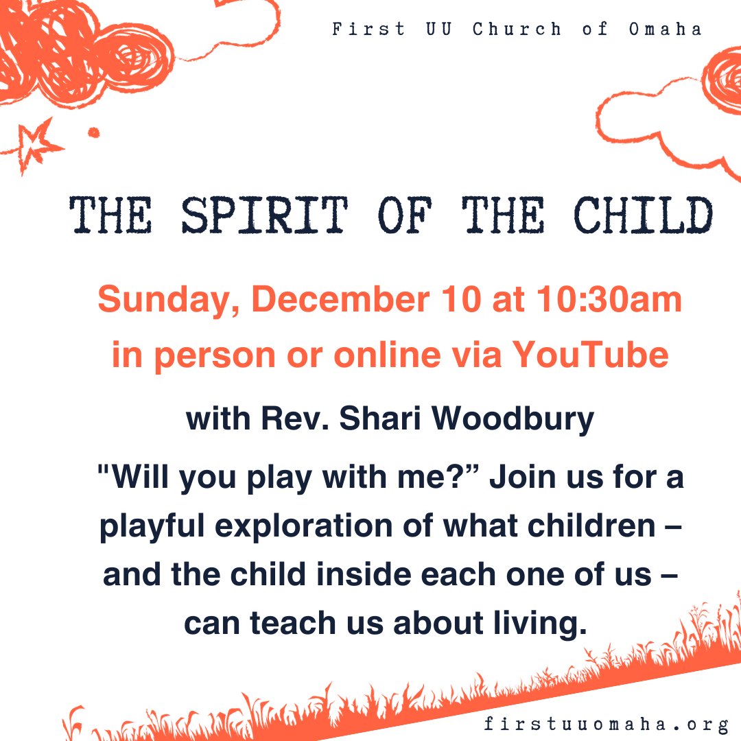 Join us this Sunday. Learn more here: firstuuomaha.org/sundayservices