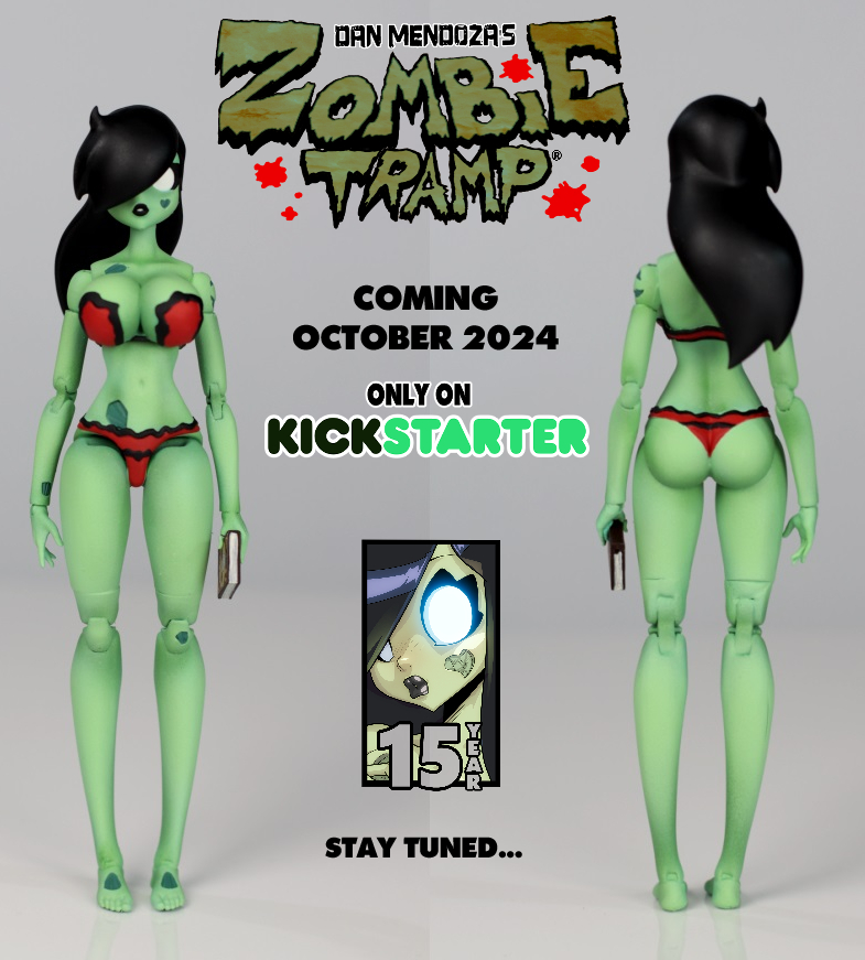 ARTofDANMENDOZA's tweet image. 1ST LOOKS. This October 2024. The Zombie Tramp Action Figure. Stay tuned for more.