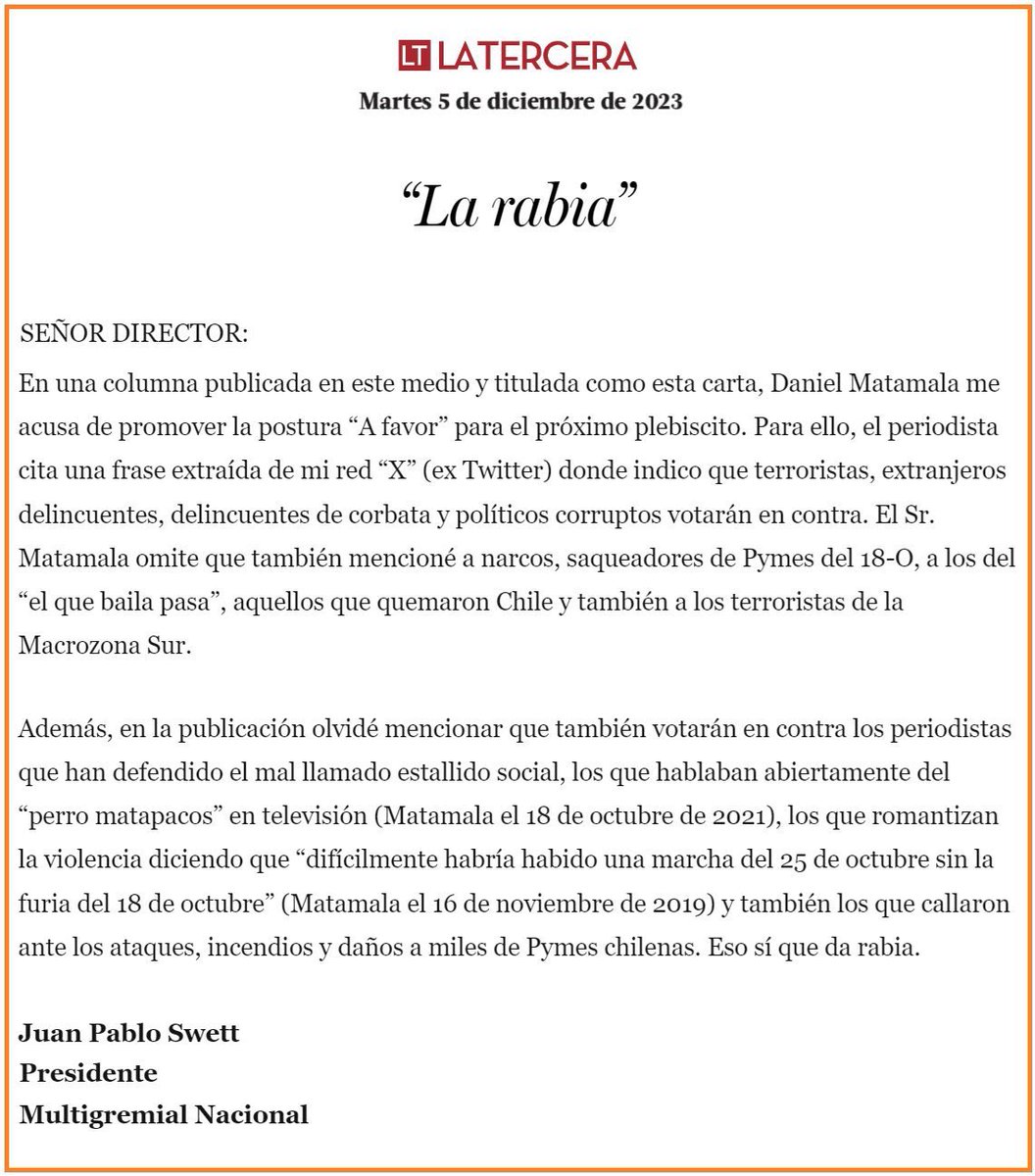 La Rabia… <a href="/DMatamala/">Daniel Matamala</a>