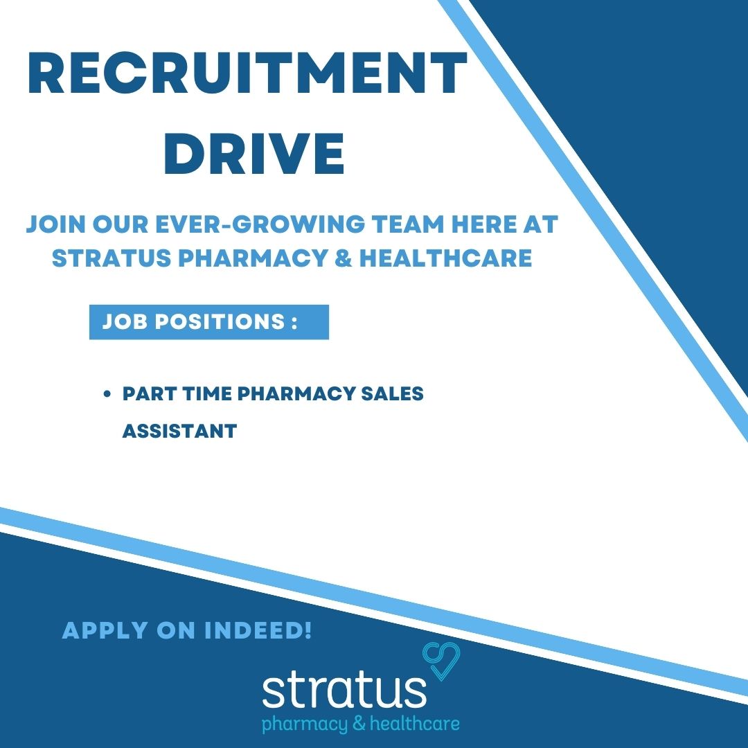 We are currently seeking Part-Time Pharmacy Sales Assistants to join our team. Experience in pharmacy is desirable for the role but all applications will be reviewed. Minimum 20 hours a week, no late nights or Sundays.
If interested, apply on Indeed.