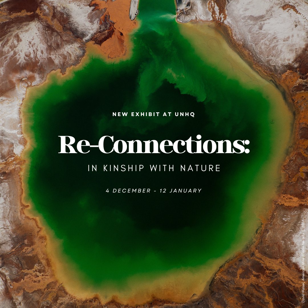 A new exhibit at UNHQ in NYC uses the combined power of art & environmental activism to highlight the urgent need for #ClimateAction and to live more responsibly within the Earth’s finite resources.

More about the new 'Re-Connections' exhibition: un.org/en/exhibits/ex…