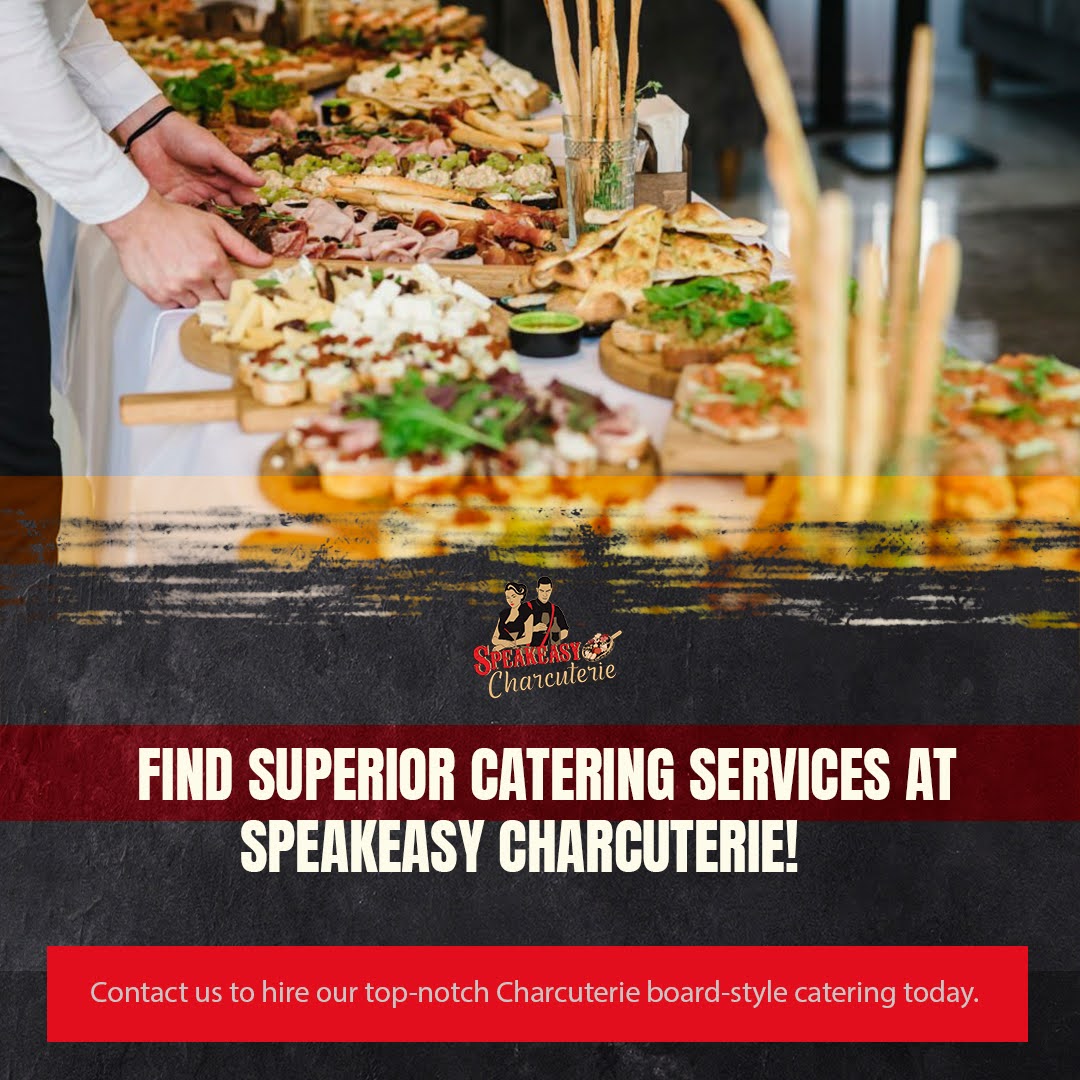 Speakeasy Charcuterie offers sophisticated charcuterie board-style catering. Our elevated presentation combined with the impeccable taste of our food will swoon your guests off their feet and deliver a memorable eating experience. #charcuterie #charcuterieboard #charcuterieboards