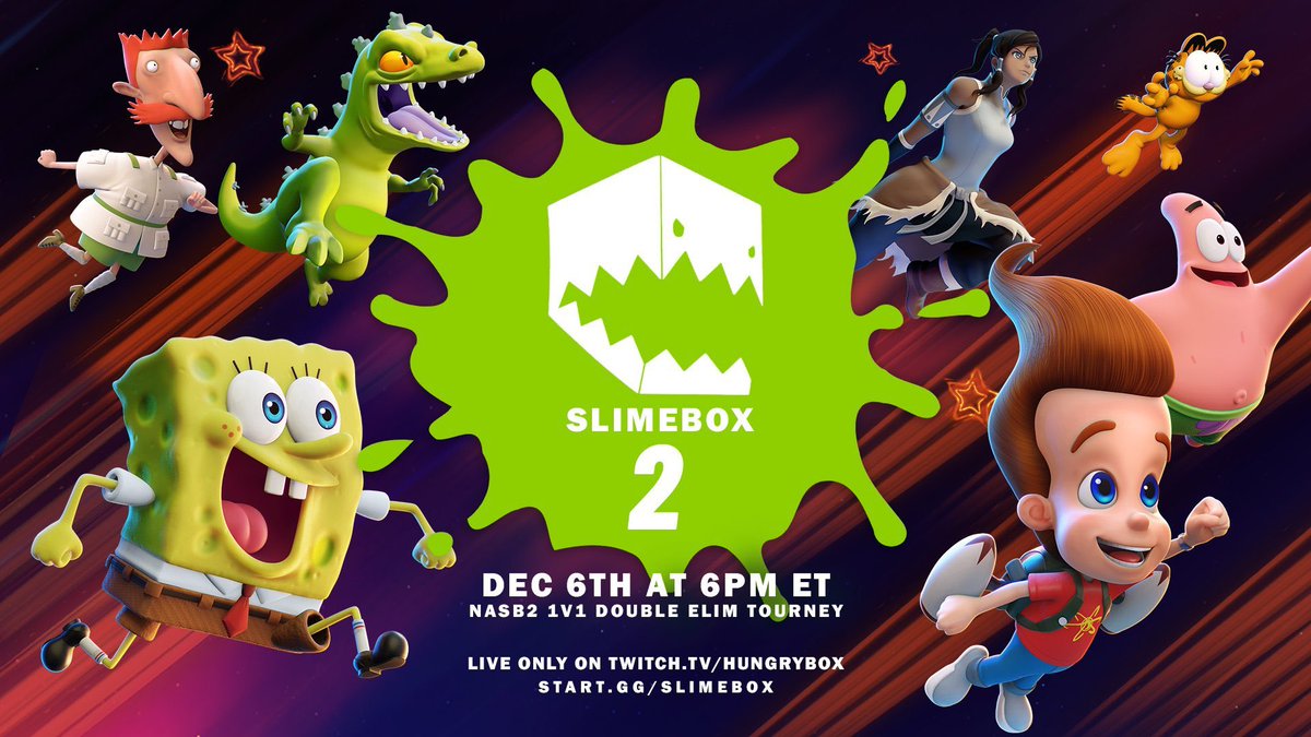 REMINDER TO THE NASB HEADS: The $3,000 SLIMEBOX 2 is TOMORROW DECEMBER 6th, 6PM EASTERN An Official @GameMillEnt Event! Tag a friend or top player in any game to remind them to enter! Choosing one person who likes or shares this post and sending them a full code for the game!