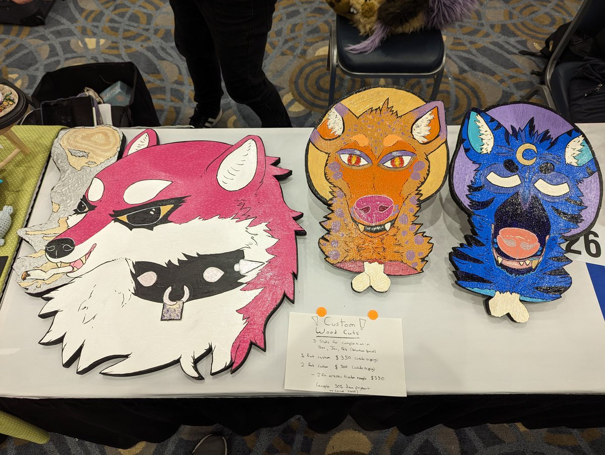 StreetRatArt's tweet photo. Bow that MFF is over our site should be up again soon. Before we reopen fully I am opening monthly slots for custom woodcuts!

I have slots for December, January, &amp; February!

✨$350 for a 1ft tall one
✨$500 for a 2ft tall one
✨$350 for a 2ft example slot

DM to claim! https://t.co/osN3rAhgR3