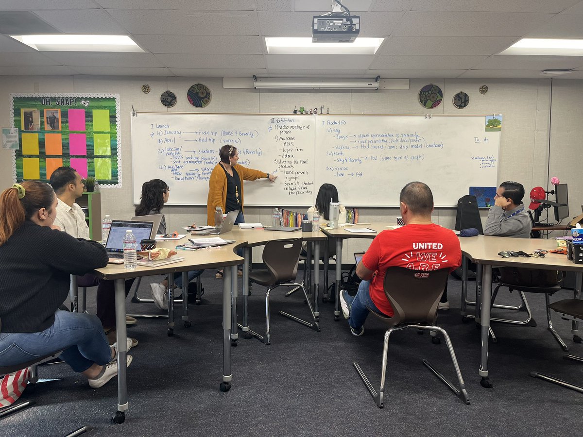 Nogales PBL team is in the lab today, cooking up something special for our kids! We stay grinding! Let’s get it! #TheGreenTeam 💚💚💚