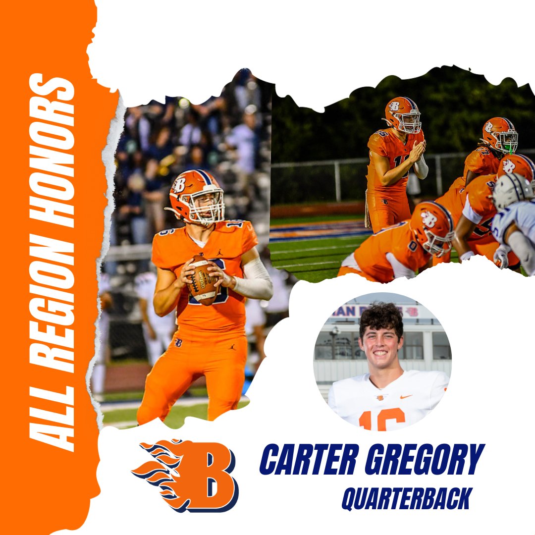 Congratulations to <a href="/carterg16_15/">Carter Gregory</a>  for earning All Region honors❗️

#WeAreBlackman 🔥
