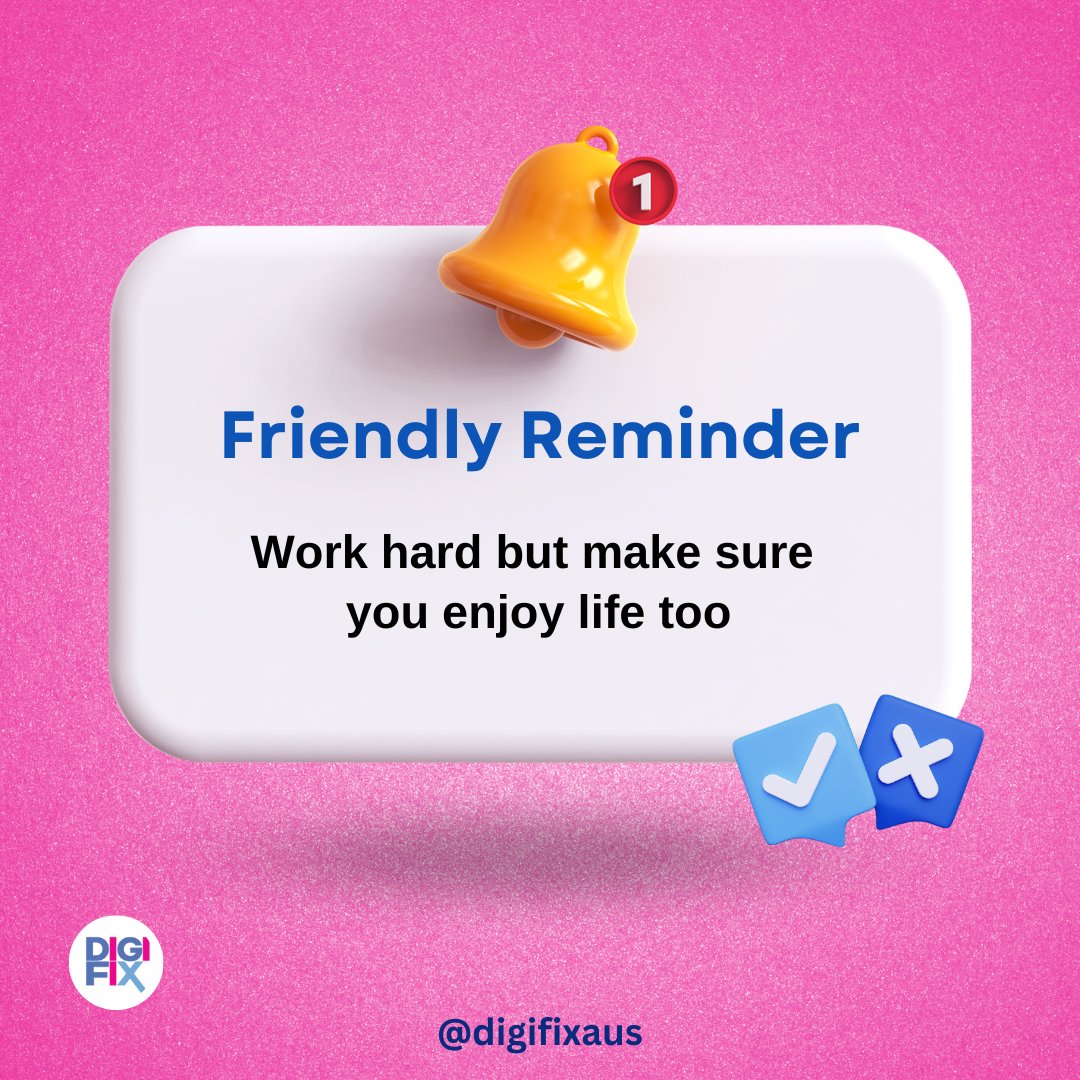 Work hard but make sure you enjoy life too. 🖊

#FriendlyReminder #MotivationalQuotes #PositiveVibesOnly #InspirationForTheDay #DailyMotivation #QuoteOfTheDay #MotivationalMonday #Wednesday #marketingdigital #digitalmarketer #SocialMediaMarketing #DigitalSuccess