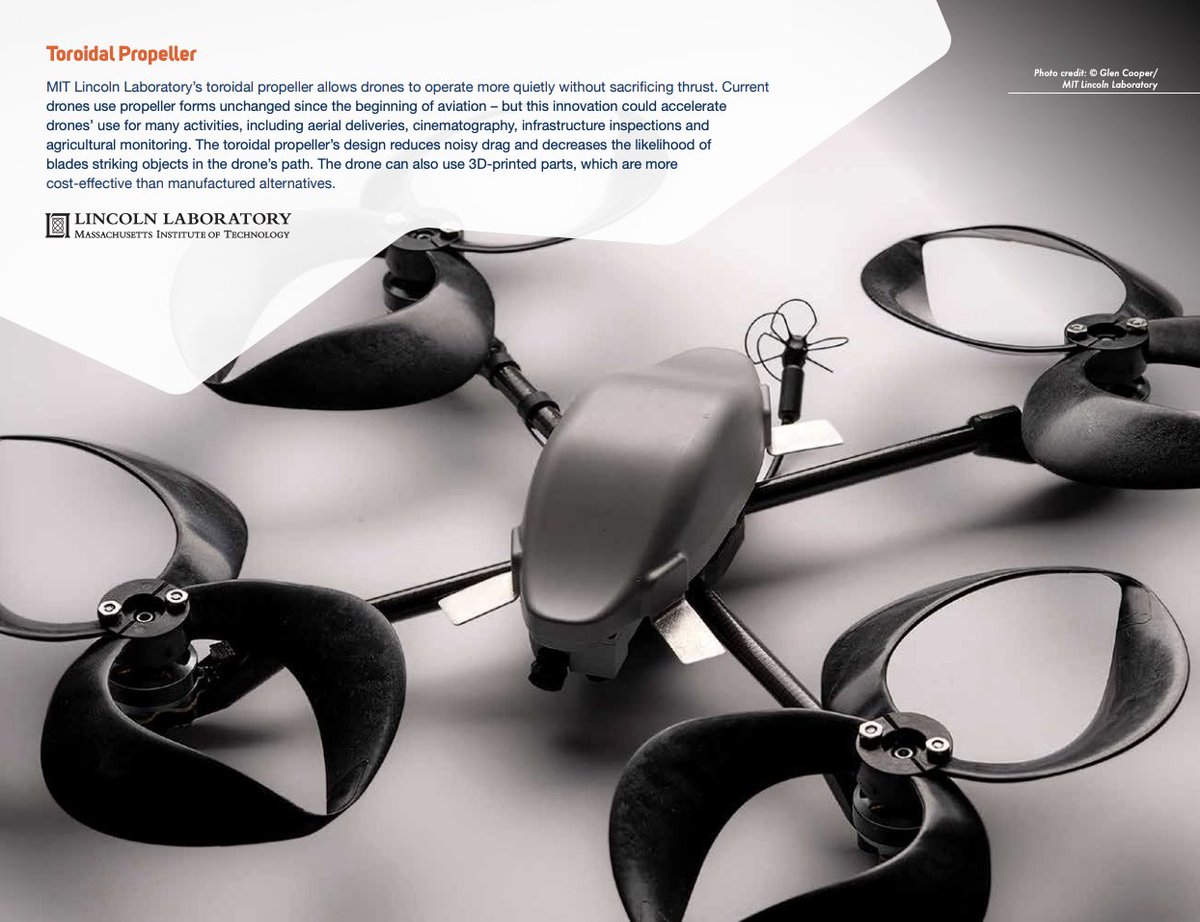 The Lincoln Laboratory-developed toroidal propeller is featured in this year’s 2024 @federallabs Planner! Start your 2024 by learning more about Lincoln Laboratory’s technological innovations and exploring other featured laboratories and technologies. ow.ly/y9j850Qf8Fx