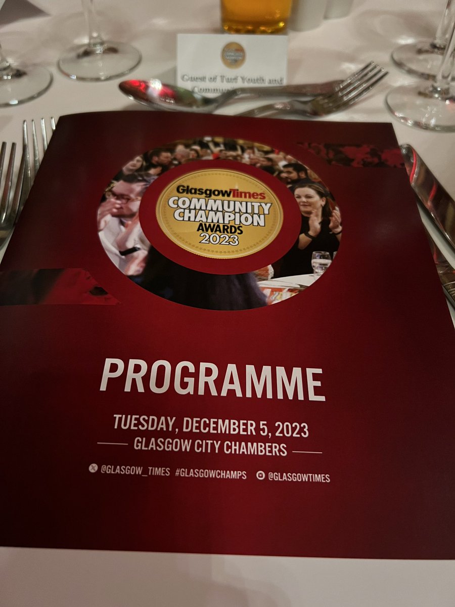 We are here !!!! 
Team Turf, ready for the Glasgow Times Community Champion Awards 2023 💪 🏆  #youthworkchangeslives #becauseofCLD #glasgowchamps #investinyouthwork