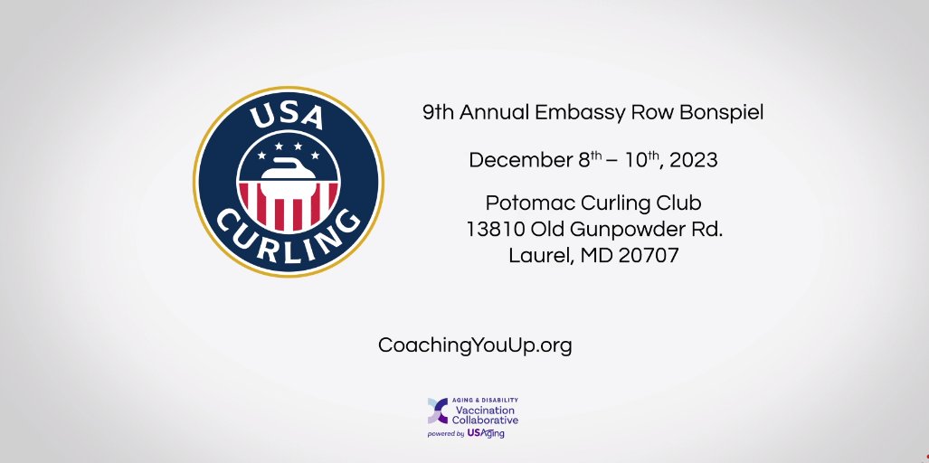 curldc's tweet image. We are partnering with USA Curling by offering a vaccination clinic this Saturday at the club during our Embassy Row bonspiel.

The clinic will be on Saturday 12/9 from 11AM - 7PM in our warm room.  There will be a pharmacist on site.