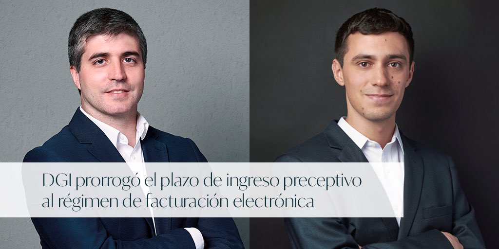 Resolución N° 2548/023: DGI prorrogó el plazo de ingreso preceptivo al régimen de facturación electrónica. 

📝  <a href="/mgarciapintos/">Marcelo García Pintos</a>  | Enzo Vico

Conocé más ➡  bit.ly/4a8n1Jy