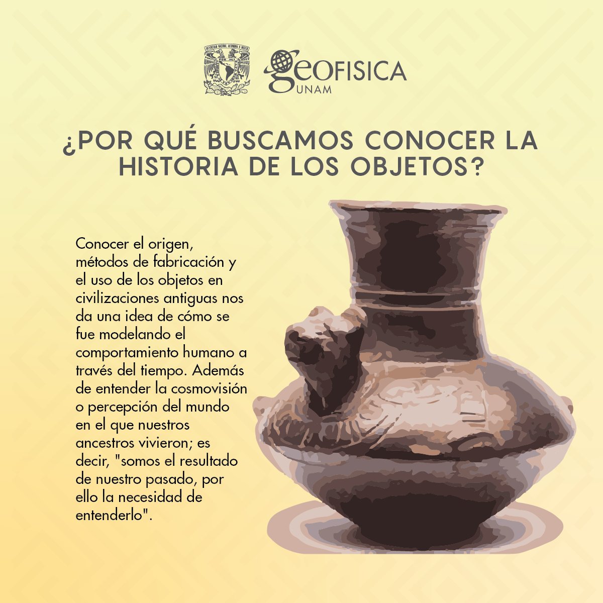GeofisicaUNAM's tweet photo. #GeofísicaAlDescubierto #PatrimonioCultural
La cerámica es parte de nuestro patrimonio cultural y su estudio nos permite conocer usos, costumbre, tipos de alimentos y formas de organización. Descubre la relevancia del patrimonio cultural cerámico https://t.co/6h4mPURa0Q
