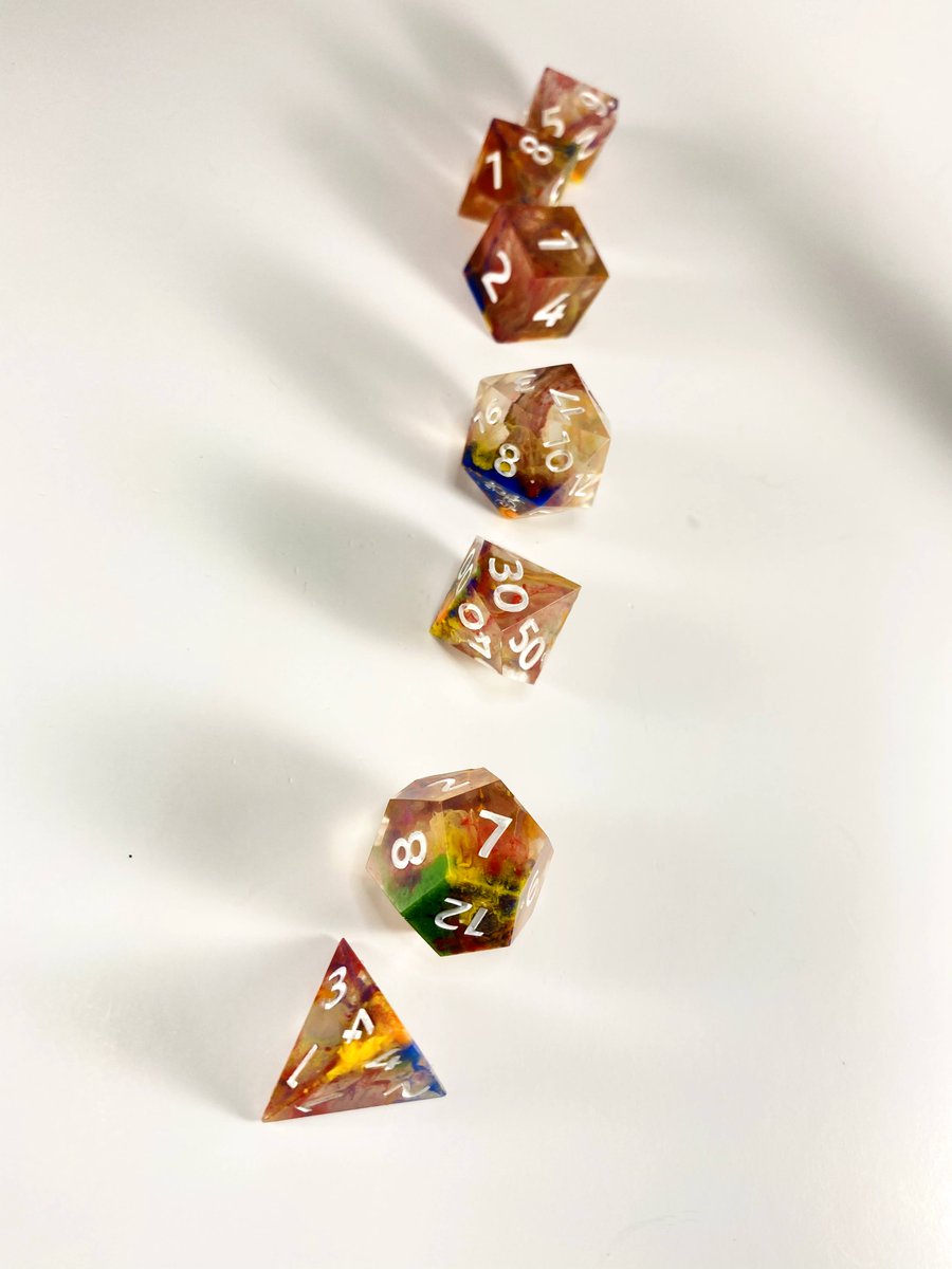This is just one of the many #dice sets which is on #sale right now scissordice.com. Up to 50% off select sets!

#shoplocal #shoplocalcanada #northbay #ontario #womenownedbusiness #toy #boardgames #gamenight #DnD #dungeonsanddragons #ttrpgcommunity