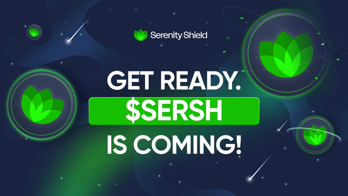 $SERSH is COMING! It's time to tell the world we're readying for lift-off and coming to a #CEX near you👀 Are you Ready? Today✨We got 1000 SERSH for 10 luckies! To Enter: 1⃣ Follow @SerenityShield_ 2⃣❤️& RT 3⃣ Leave a $SERSH comment One LUCKY winner will also win $100!