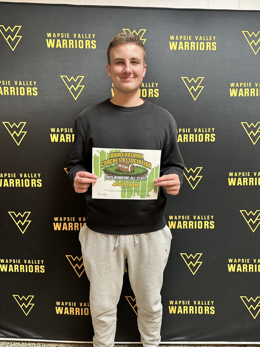 WVfball's tweet photo. Congratulations to Jackson Adair on Academic All-State! GPA above 3.7, 2 year starter, and team leader! https://t.co/lHRkhNksoS