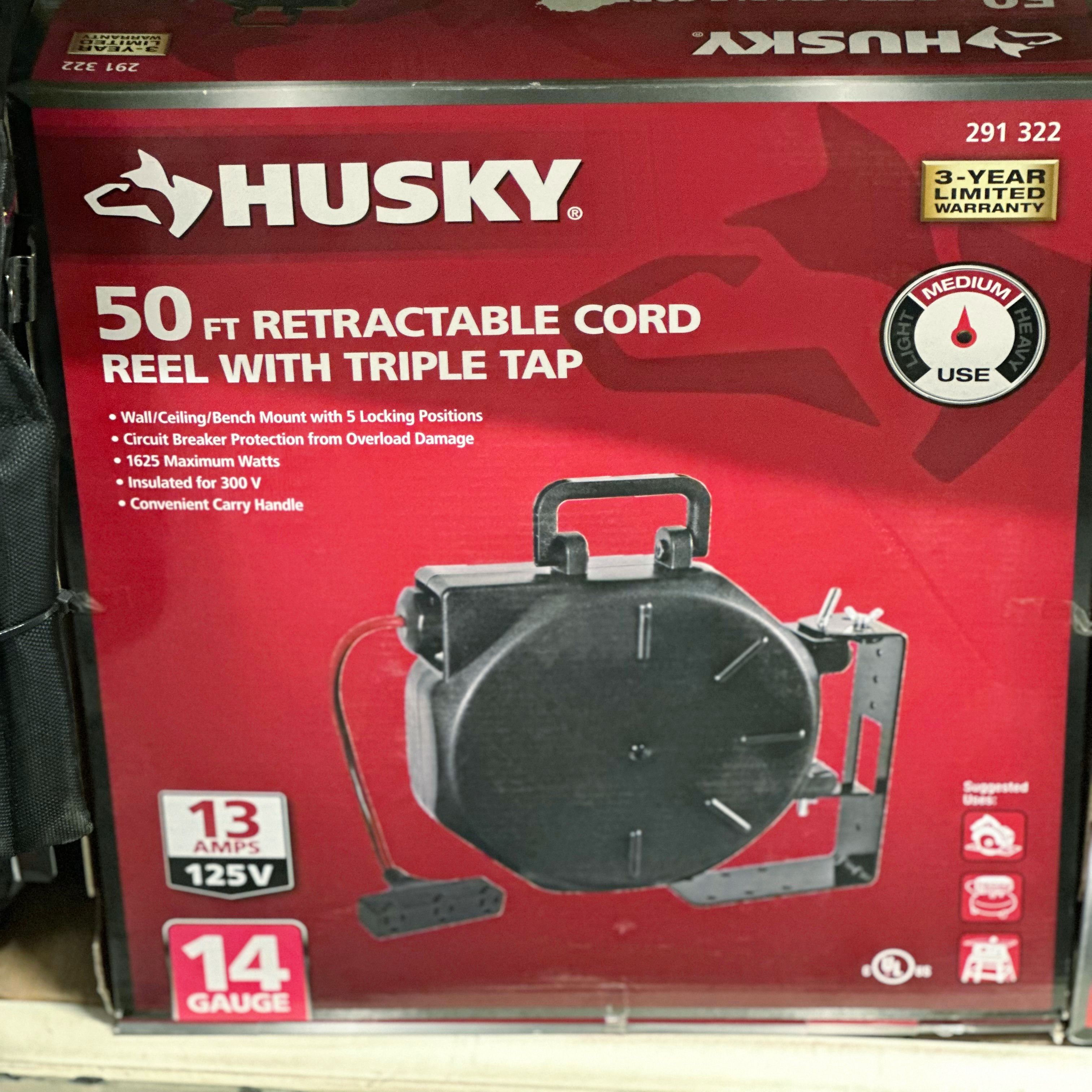 BrickSeek on X:  👀 We found this 50 ft Retractable Cord  Reel for $24.03 at Home Depot! (YMMV) #brickseek #homedepot #clearance   / X