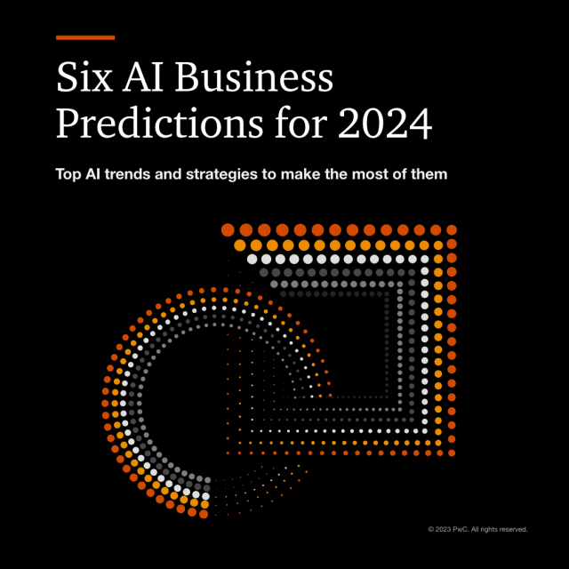 Is your AI strategy ready for 2024? PwC's AI business predictions have you covered: who will find real value, what it means for the future of work, why it's the moment of truth for trust and more. Dive in now for actions to create value for years to come. pwc.to/3N9mr4o