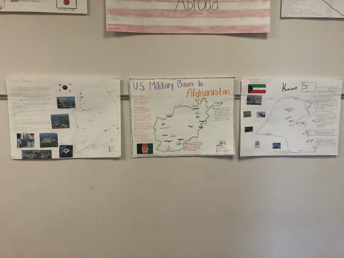 TheHanzels's tweet photo. After an in-depth analysis of bases abroad, government classes completed a PBL about the importance of military  bases. 

Have you ever served abroad?  We’d like to hear where. #weare409 #togetherwerise #ahsphoenix https://t.co/JKMmZlpqwH