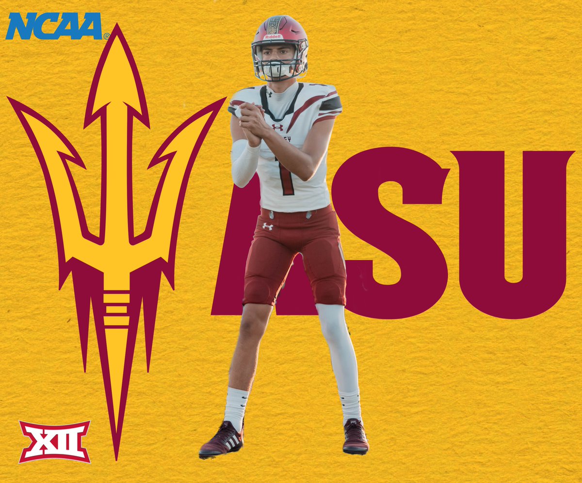 Congrats to c/o26 QB Oscar Rios @oscarrios._ on receiving an offer from Arizona State University @sundevilfb #forksup🔱