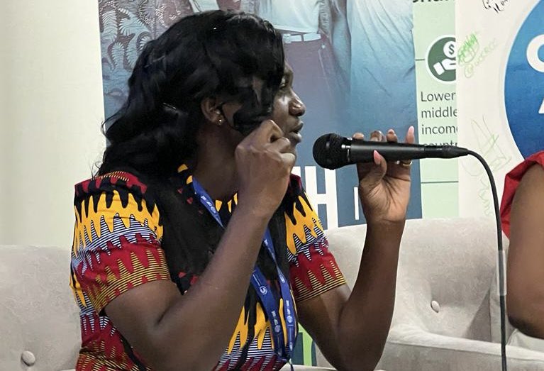 UNDPAfrica's tweet photo. Yes, #African youth have spoken! 

@UNDP &amp; @afriwocc_ youth climate dialogue at #COP28 offered a platform for young people from across the continent to share innovative ideas to advance #ClimateAction.

Indeed, the journey towards a greener #FutureIsPossible in #Africa. https://t.co/l0Jetjfc3T