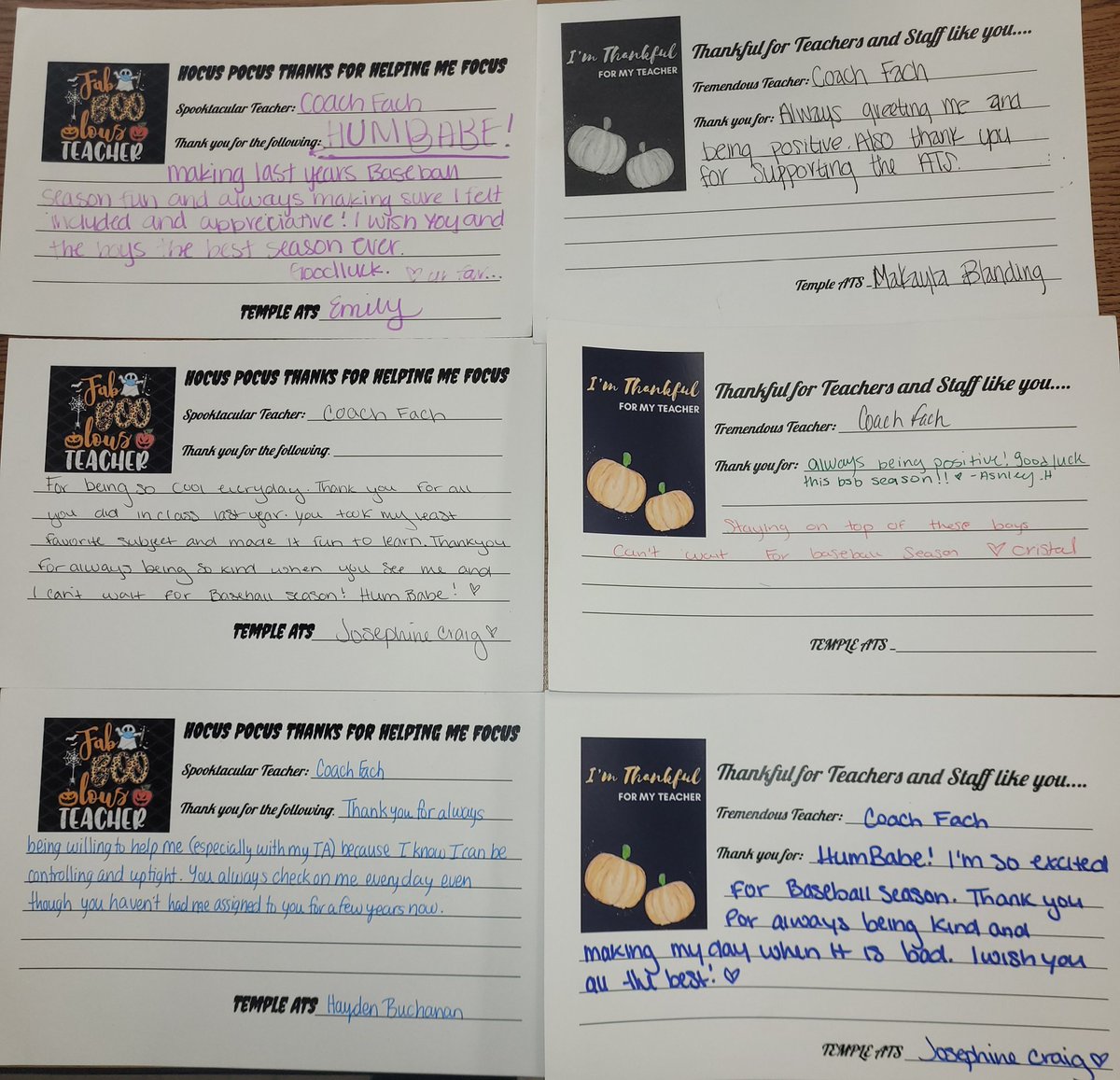 Coach_Fach_AOB's tweet photo. It always brings a smile to my face when I get these appreciation notes. Thank you, TEMPLE HIGH ATS π @thssportsmed #HUMBABE https://t.co/7GO6zZ1PlI