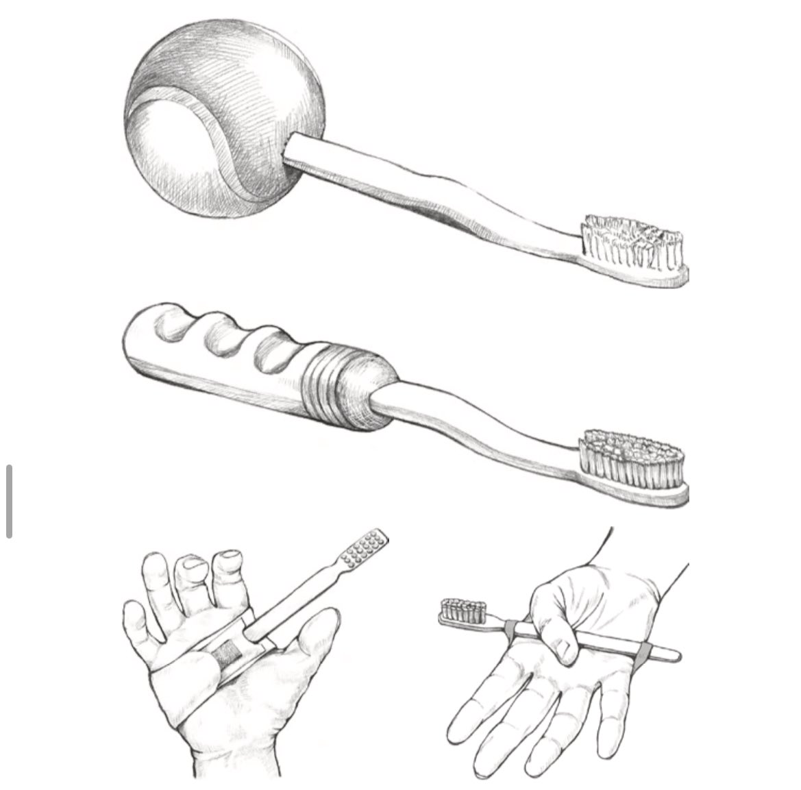 Toothbrushes adapted for CSHCN

#Dental_by_Hadeel