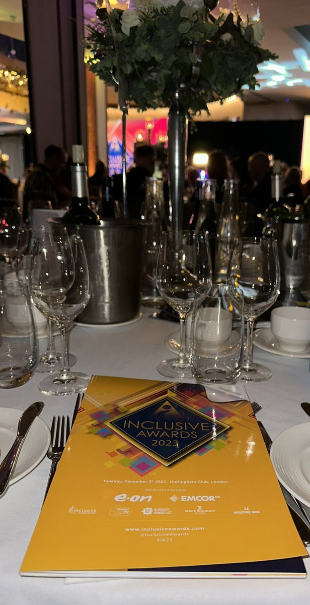 All set for the 2023 @InclusiveAwards with @WestMidsFire colleagues. Proud to be voted the 2022 UK’s no.1 most inclusive employer. #IA23