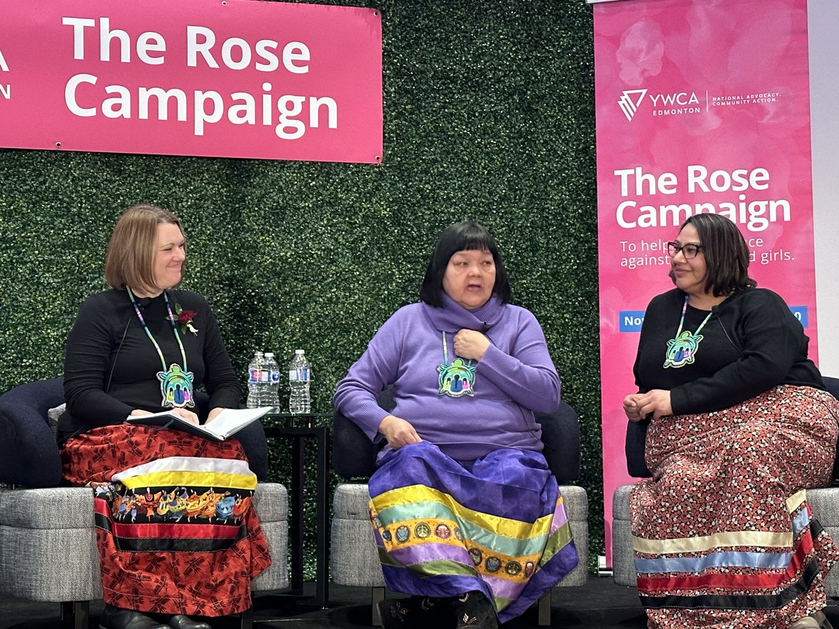 Celebrated our community partner Standing Together this morning as the keynote speakers at @YWCA_Canada #RoseCampaign fundraising breakfast to end gender-based violence. They spoke about their work to support Indigenous women and families while providing safe spaces for healing.