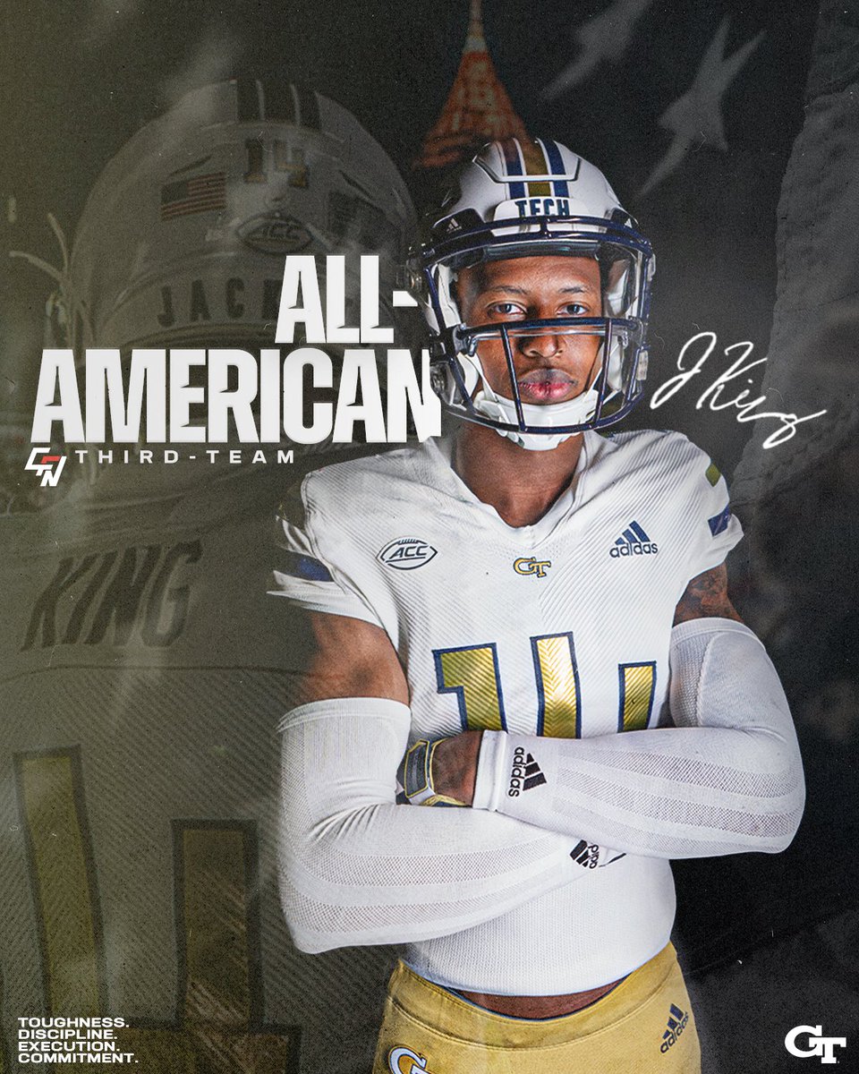 🇺🇸 All-American 🇺🇸 @JaylonKing2 has been named a third-team All-American and the ACC Safety of the Year by College Football Network. 📰 buzz.gt/JK14-AA-CFN-23